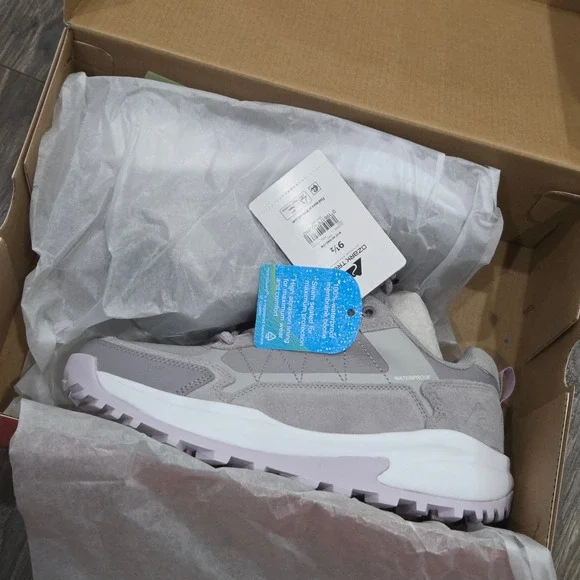 Ozark Trail WP Hike Low Waterproof Hiking Shoes Women's 9.5 Grey Outdoors Casual - Picture 8 of 9